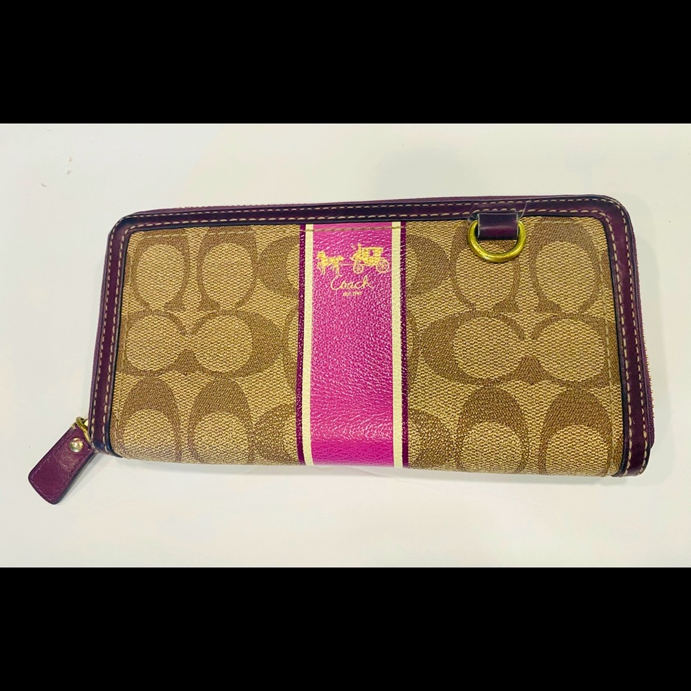 Coach zipper wallet